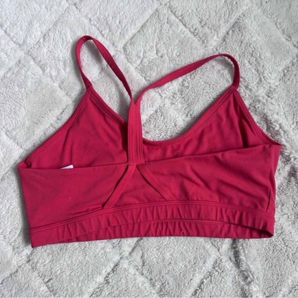 Gymshark | Raspberry Red V-Neck Training Womens Sports Bra | Size Large - Picture 5 of 8